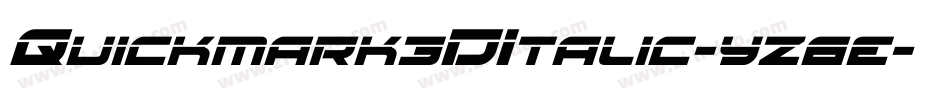 Quickmark3DItalic-yz6e字体转换