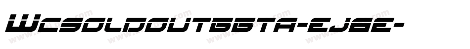 Wcsoldoutbbta-ej6e字体转换