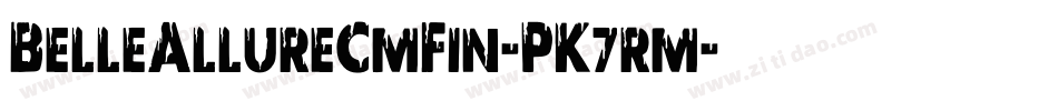 BelleAllureCmFin-PK7rm字体转换 BelleAllureCmFin-PK7rm字体转换