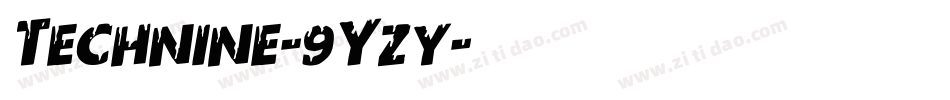 Technine-9Yzy字体转换