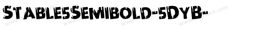 Stable5Semibold-5DyB字体转换