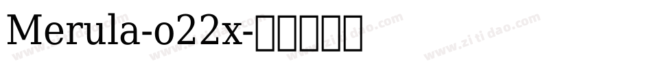 Merula-o22x字体转换