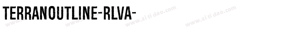 TerranOutline-rLvA字体转换