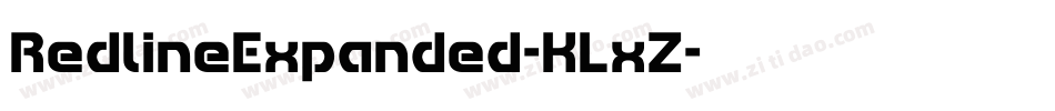 RedlineExpanded-KLxZ字体转换
