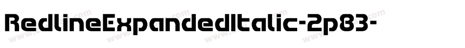 RedlineExpandedItalic-2p83字体转换