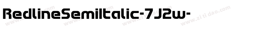 RedlineSemiItalic-7J2w字体转换