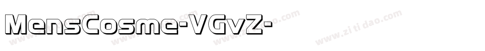 MensCosme-VGvZ字体转换