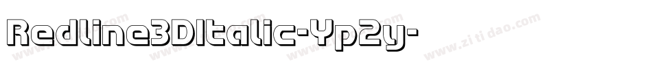 Redline3DItalic-Yp2y字体转换