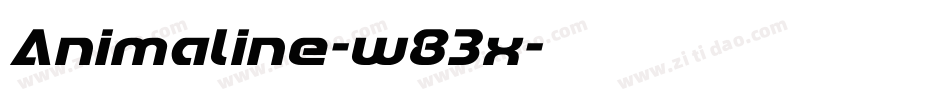 Animaline-w83x字体转换