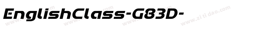 EnglishClass-G83D字体转换