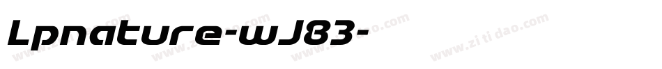 Lpnature-wJ83字体转换