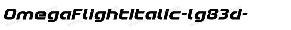 OmegaFlightItalic-lg83d字体转换