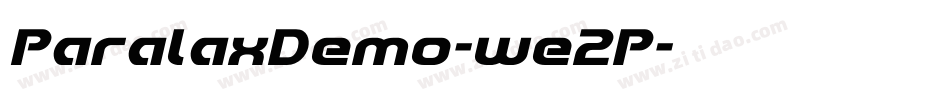 ParalaxDemo-we2P字体转换 ParalaxDemo-we2P字体转换