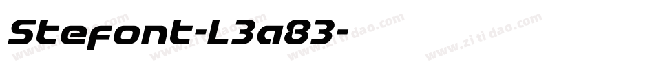 Stefont-L3a83字体转换
