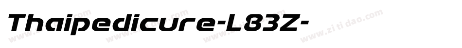 Thaipedicure-L83Z字体转换