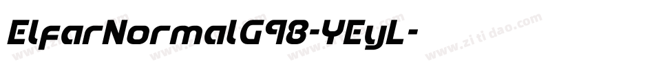 ElfarNormalG98-YEyL字体转换