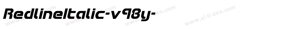 RedlineItalic-v98y字体转换