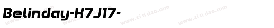 Belinday-K7J17字体转换