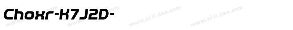 Choxr-K7J2D字体转换