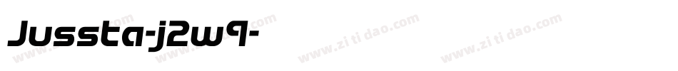 Jussta-j2w9字体转换