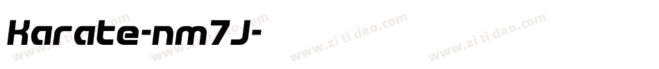 Karate-nm7J字体转换