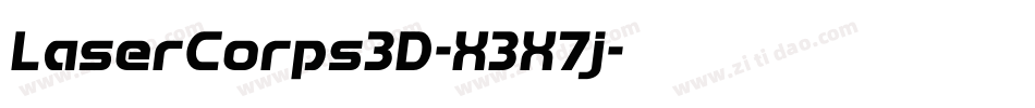 LaserCorps3D-X3X7j字体转换