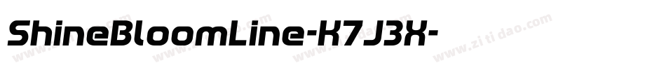 ShineBloomLine-K7J3X字体转换
