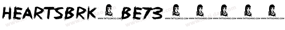 HeartsBrk-Be73字体转换