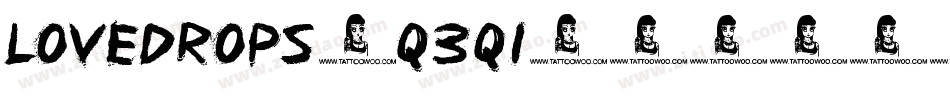 Lovedrops-q3q1字体转换 Lovedrops-q3q1字体转换