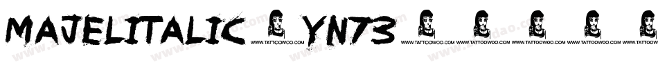 MajelItalic-yn73字体转换