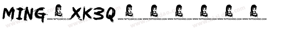 Ming-xK3q字体转换