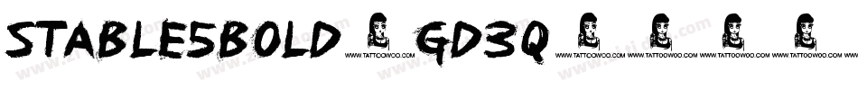 Stable5Bold-GD3q字体转换