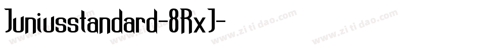 Juniusstandard-8RxJ字体转换