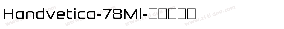 Handvetica-78Ml字体转换