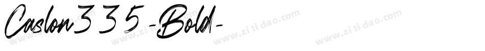 Caslon335-Bold字体转换