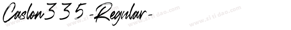Caslon335-Regular字体转换
