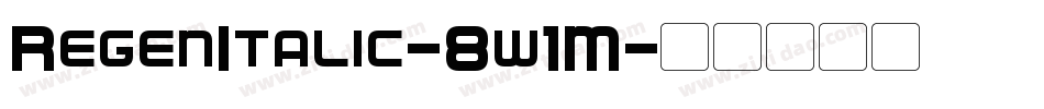 RegenItalic-8w1M字体转换