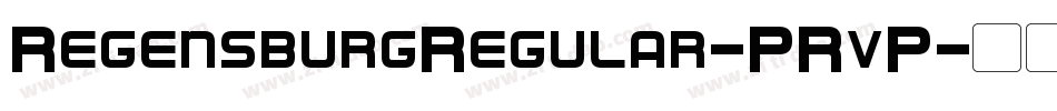 RegensburgRegular-PRvP字体转换