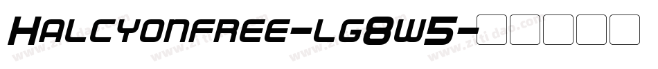 Halcyonfree-lg8w5字体转换