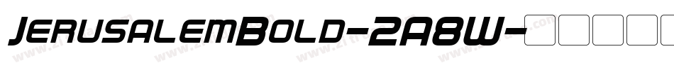 JerusalemBold-2A8W字体转换