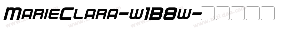 MarieClara-w1B8w字体转换