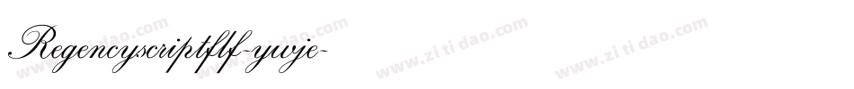Regencyscriptflf-ywje字体转换
