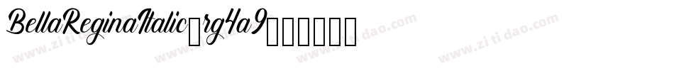 BellaReginaItalic-rg4a9字体转换