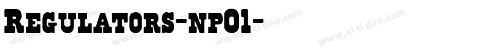 Regulators-np01字体转换