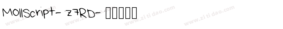 MollScript-z7RD字体转换