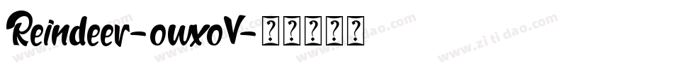 Reindeer-owxoV字体转换