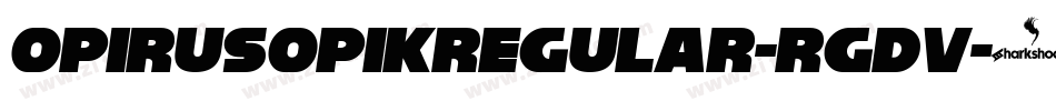 OpirusOpikRegular-RgDv字体转换
