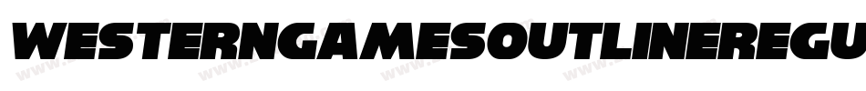 WesterngamesOutlineRegular-2yDv字体转换