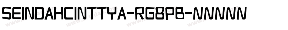 SeindahCinttya-rg8pB字体转换
