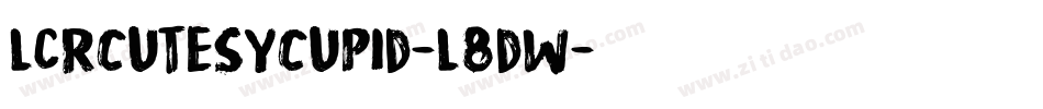 LcrCutesyCupid-L8dW字体转换